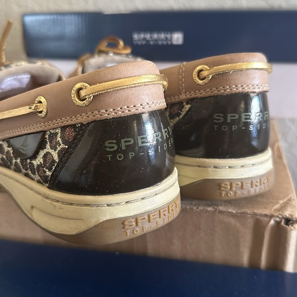 Sperry Top Sider Angelfish 9102815 Women’s Sequin Leopard Boat Shoes Size 8.5 - Picture 2 of 11